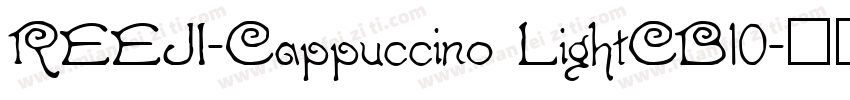 REEJI-Cappuccino LightCB10字体转换